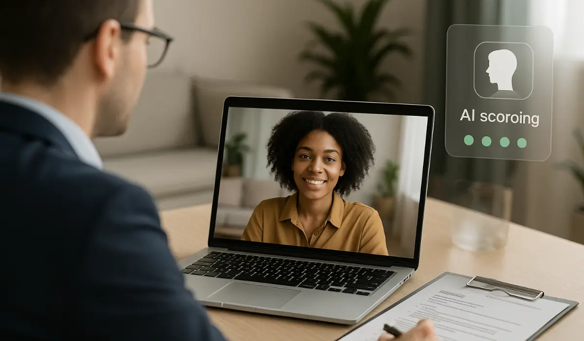 Transparent Asynchronous Interviews with Ethical AI Scoring